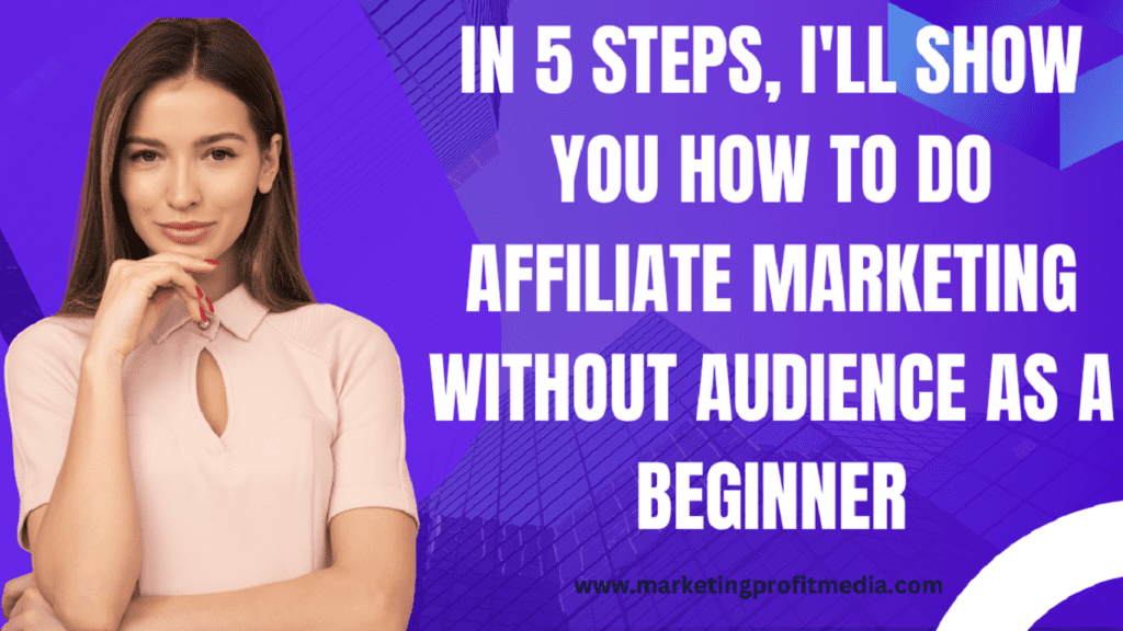 In 5 Steps, I'll Show You How to Do Affiliate Marketing Without Audience as a Beginner