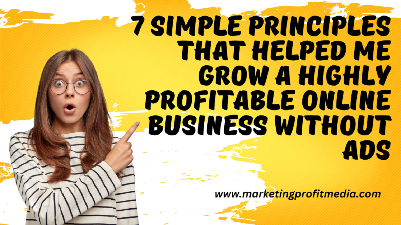 7 Simple Principles That Helped Me Grow a Highly Profitable Online Business Without Ads