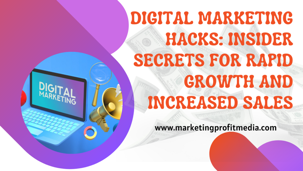 Digital Marketing Hacks Insider Secrets for Rapid Growth and Increased Sales