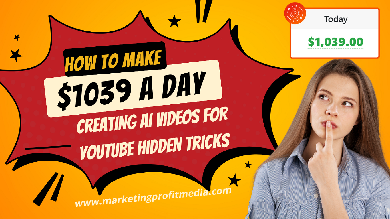 How to Make $1039 a Day Creating AI Videos for YouTube Hidden Tricks