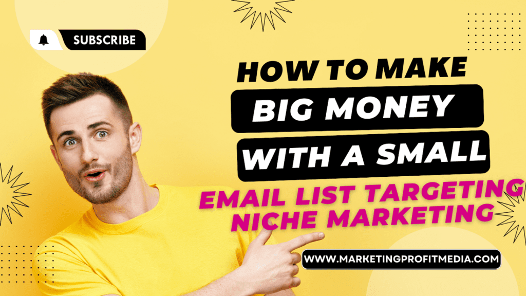 How to Make Big Money with a Small Email List Targeting Niche Marketing
