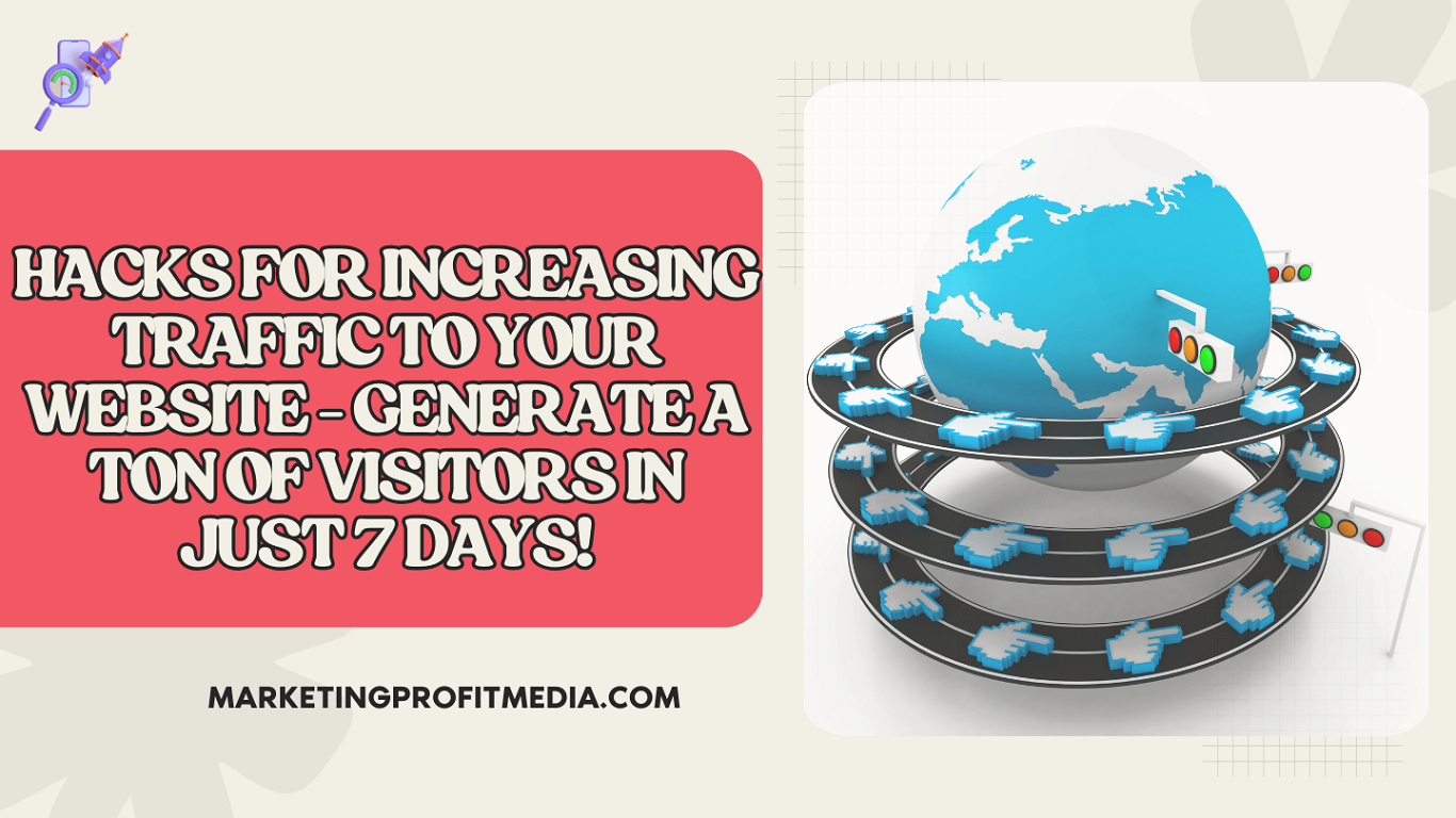 Hacks for Increasing Traffic to Your Website - Generate a Ton of Visitors in Just 7 Days!