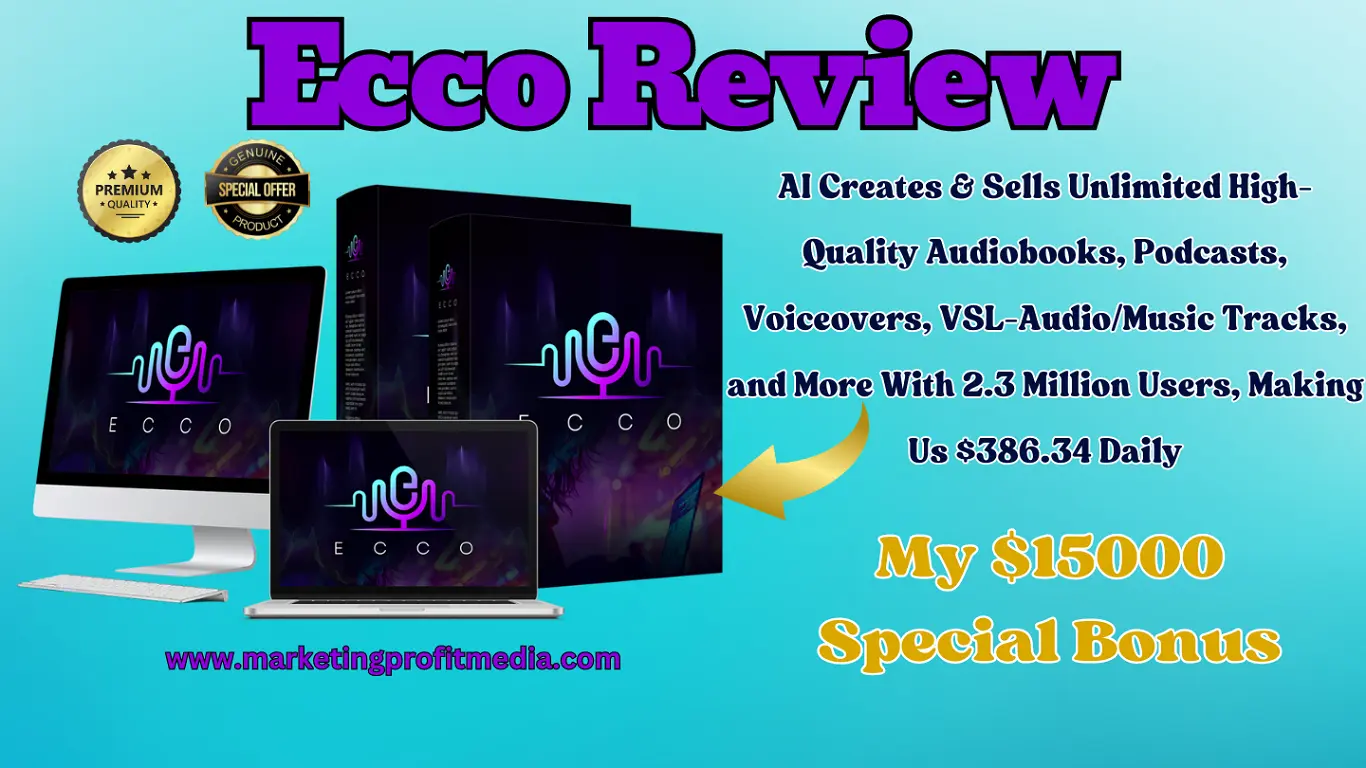 Ecco Review - AI Create & Sell Unlimited Audiobooks & Podcast Making Us $386.34 Daily