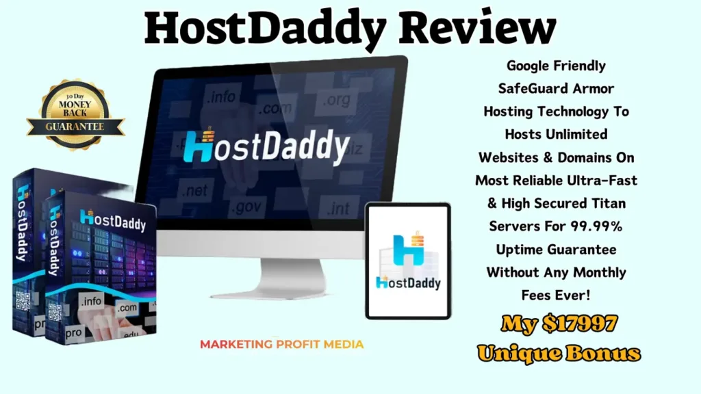 HostDaddy Review - Host Unlimited Websites & Domains With 100% Cyber Security