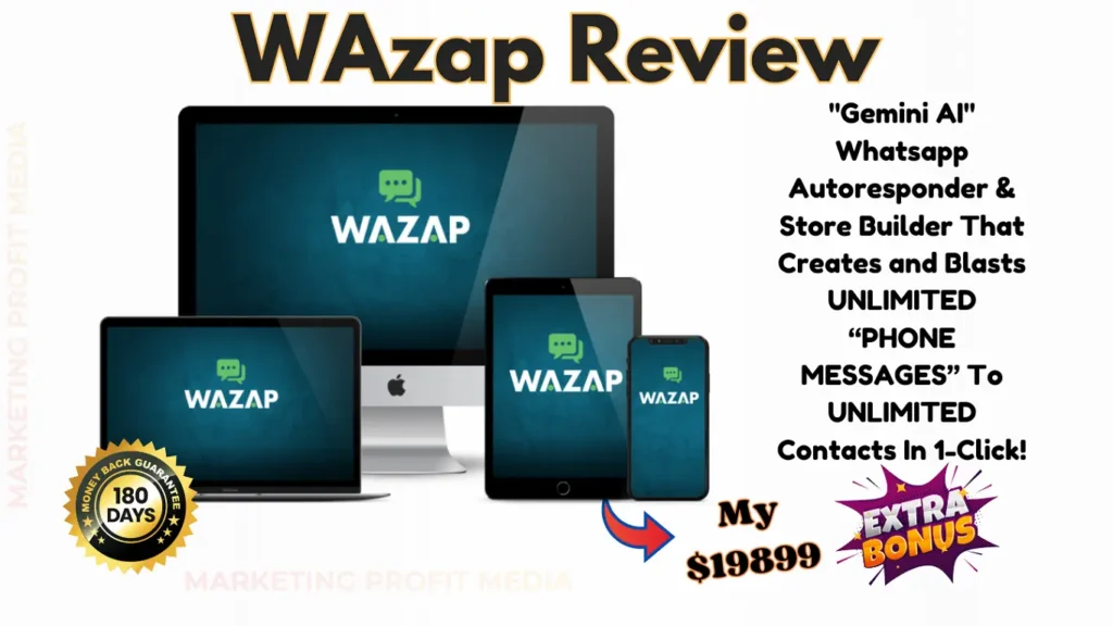 WAzap Review - GeminiAI WhatsApp Autoresponder & Store Builder