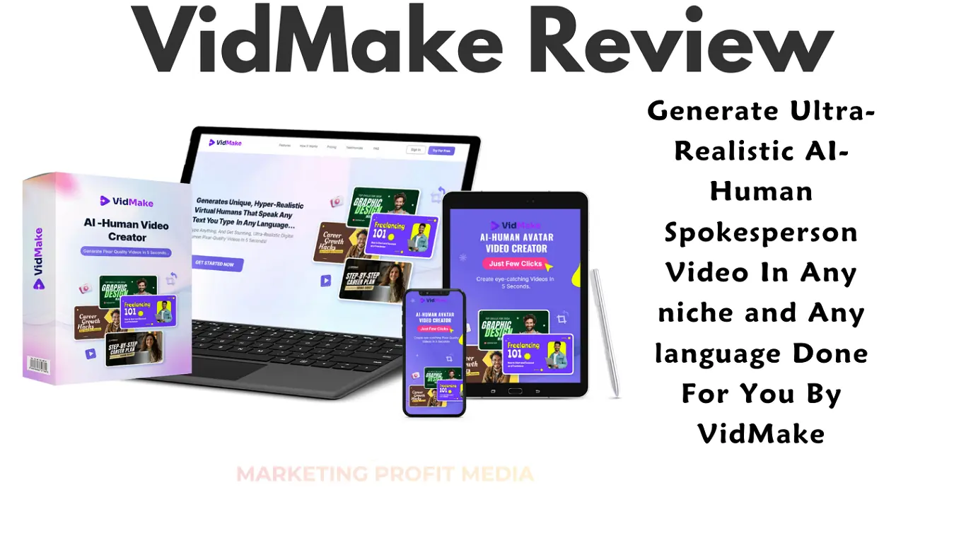 VidMake Review - Generative Ultra-Realistic AI-Human Video Creator Tool