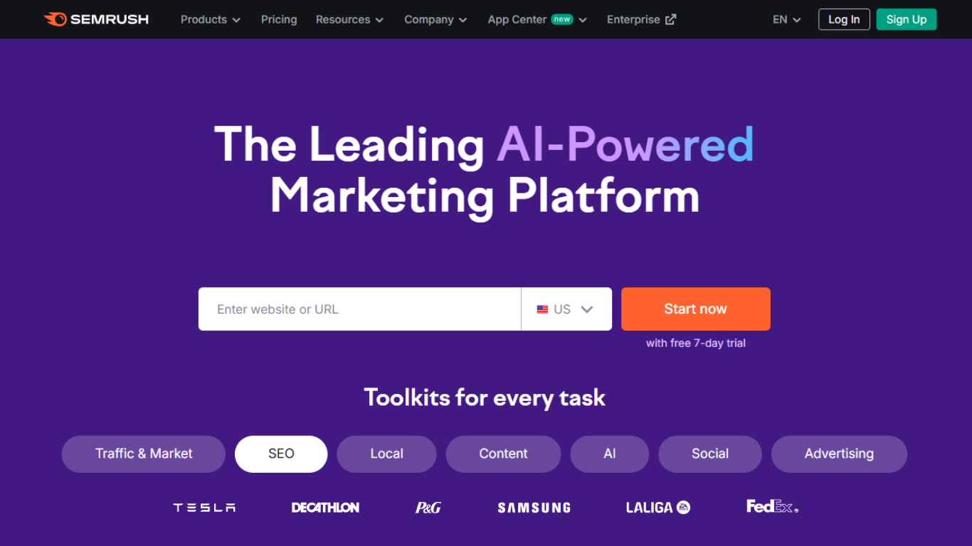 Semrush-Home-Page