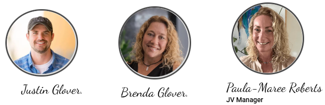 Justin Glover Brenda Glover and Paula Maree Roberts