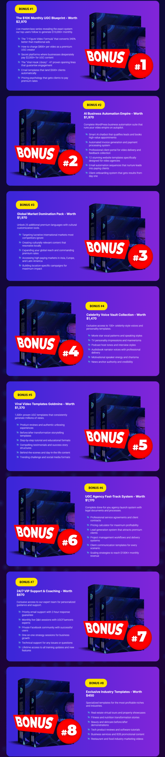 UGCfluencer-Bonuses