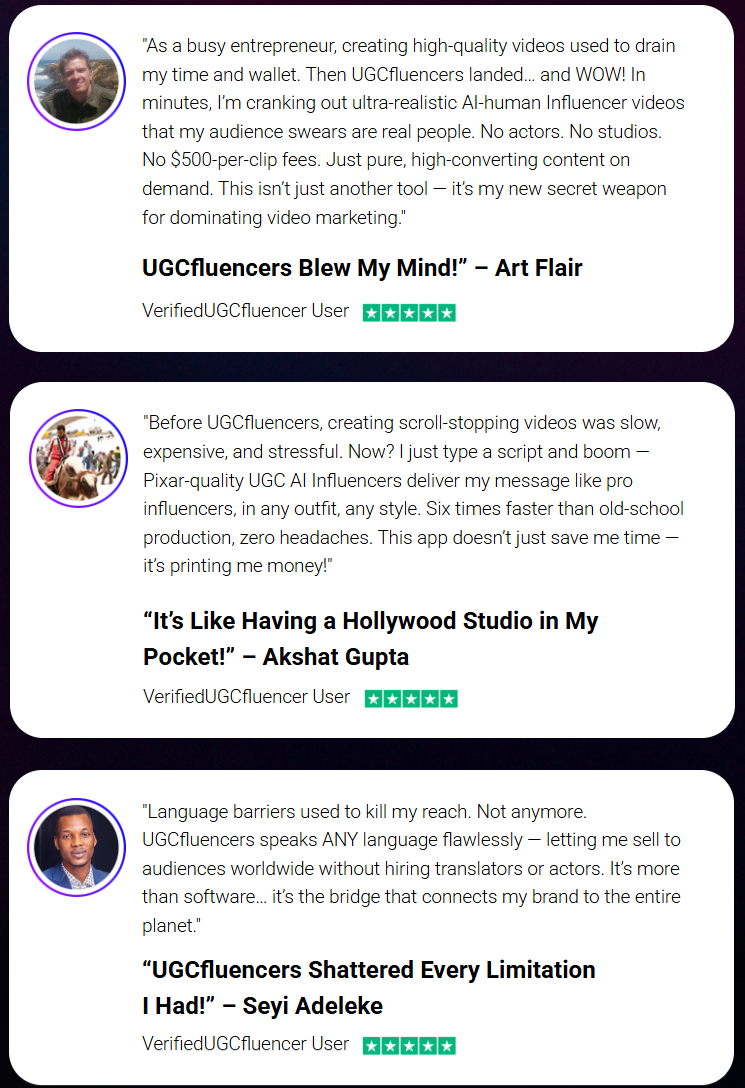 UGCfluencer-User-Say