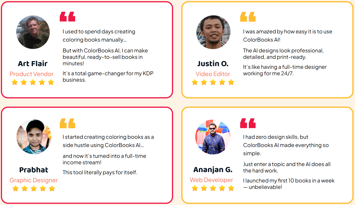 ColorBooks AI User Say