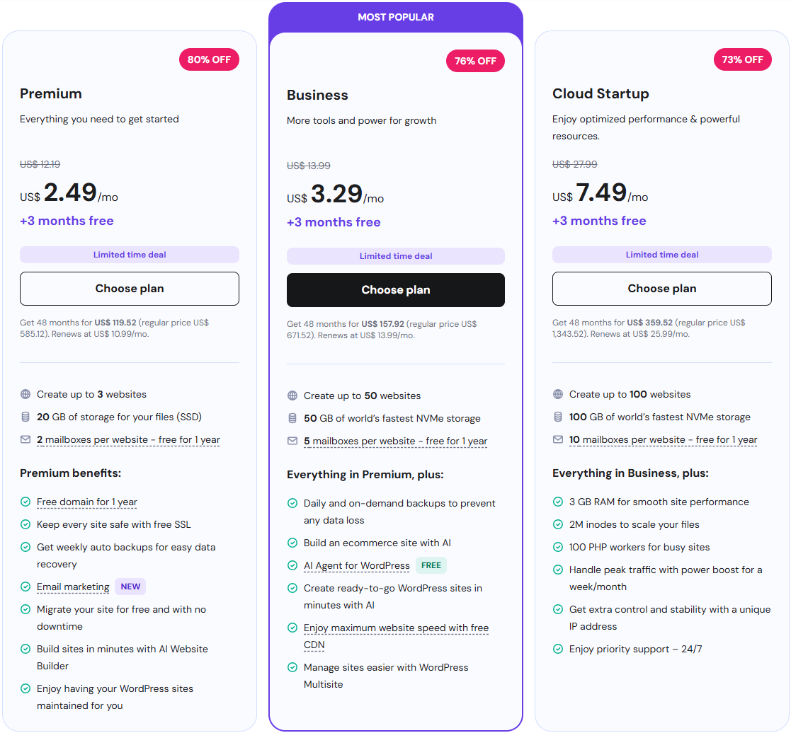 Hostinger-Pricing