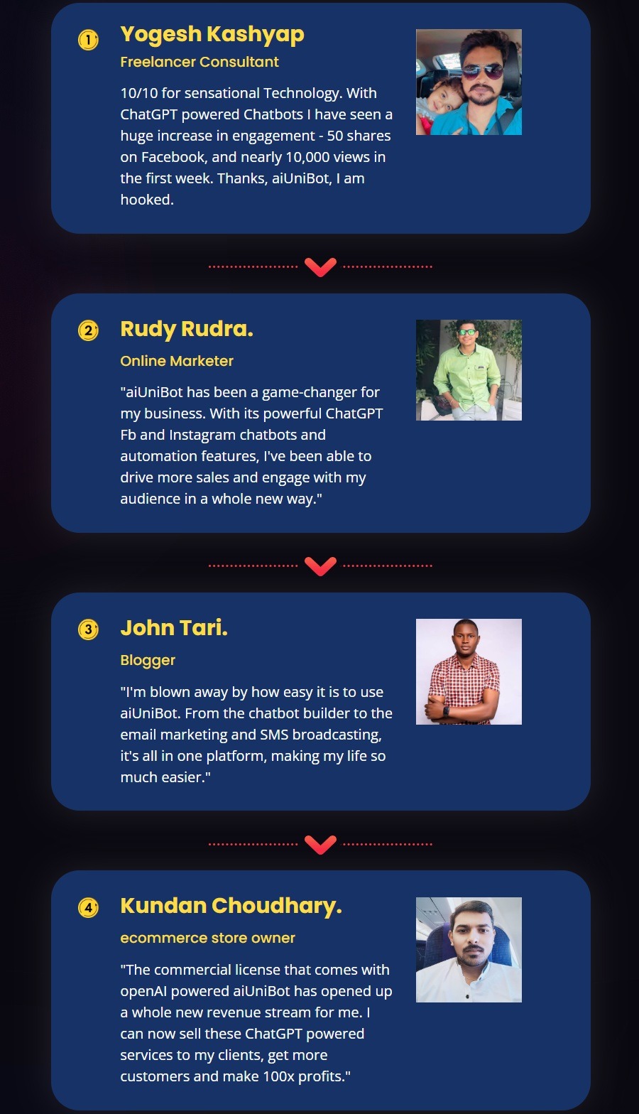 AIUniBot-Review-User-Say